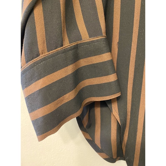 Faithfull The Brand Striped Shirt Bow Tie Front - Picture 8 of 16